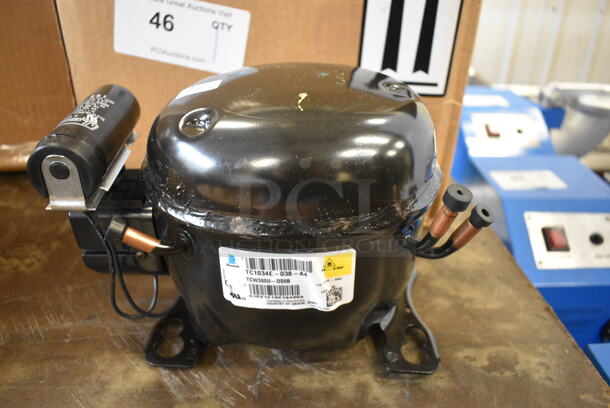 LIKE NEW Tecumseh Model TC1034E-038-A4 Metal Compressor. 115-120 Volts, 1 Phase. 10x6x8