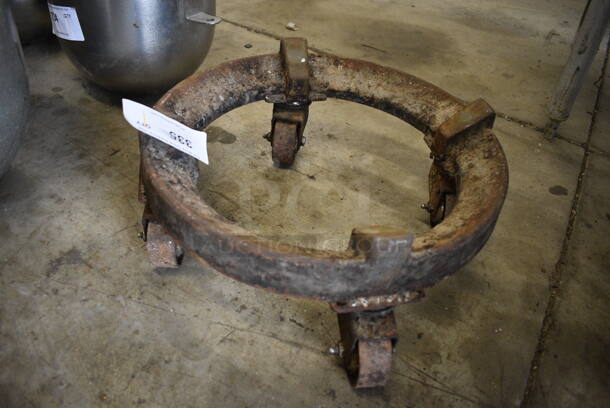Metal Commercial Mixing Bowl Dolly on Commercial Casters. 16.5x16.5x7 - Image 2 of 4