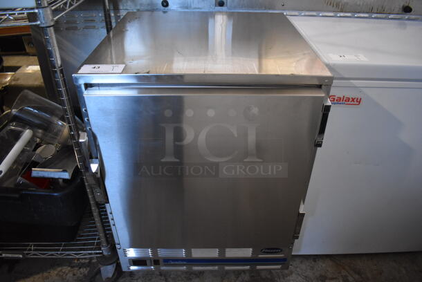 Follett REF5 Stainless Steel Commercial Undercounter Single Door Cooler. 115 Volts, 1 Phase. 24x28x34. Tested and Working!