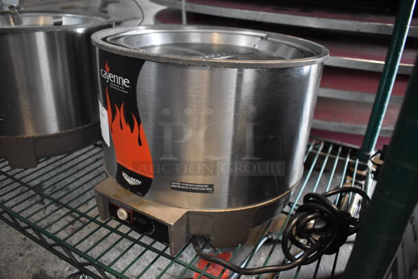 Vollrath Cayenne HS-11 Stainless Steel Commercial Countertop Soup Kettle Food Warmer w/ Lid. Does Not Have Drop In. 120 Volts, 1 Phase. Tested and Working! - Image 3 of 5