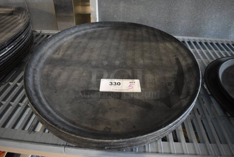 5 Black Oval Serving Trays. 24x19x1. 5 Times Your Bid!