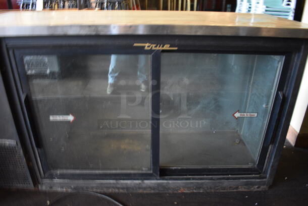 2011 True TBB-24-60G-SD Metal Commercial 2 Door Back Bar Cooler Merchandiser. 115 Volts, 1 Phase. BUYER MUST REMOVE. 61x24.5x36. Item Was in Working Condition on Last Day of Business. (Susquehanna Ale House) - Image 3 of 5