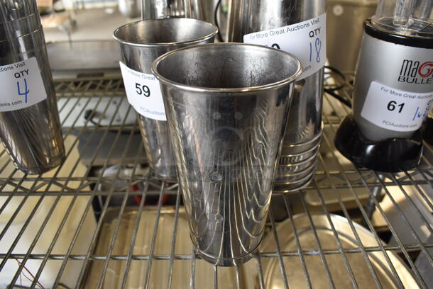 18 Metal Mixing Cups. 4x4x7. 18 Times Your Bid! - Image 1 of 3