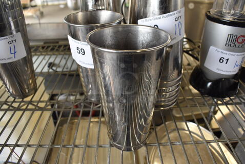 14 Metal Mixing Cups. 4x4x7. 14 Times Your Bid!