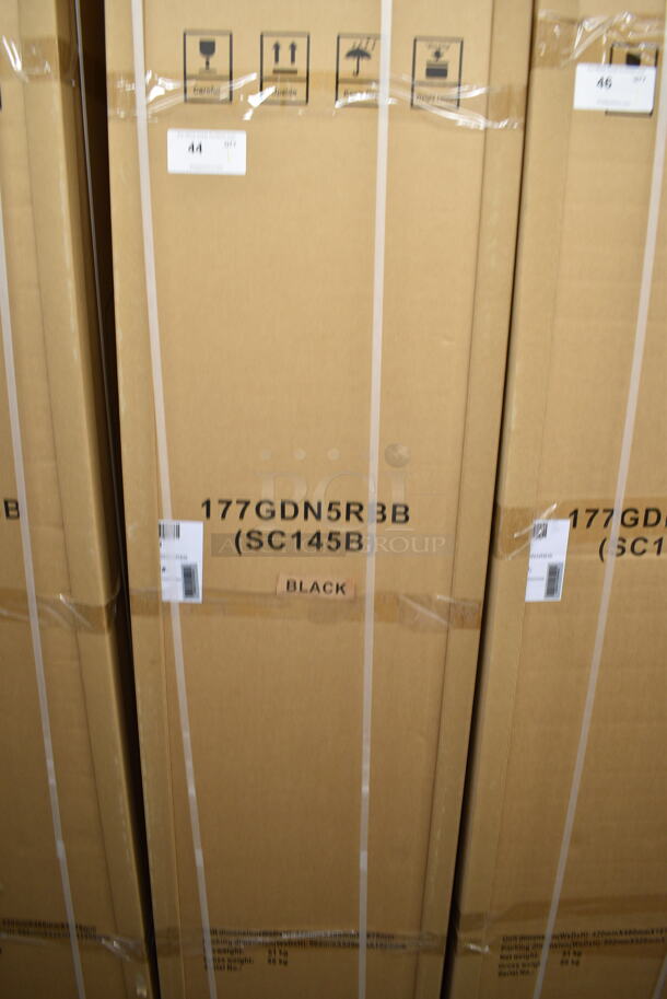 BRAND NEW! Galaxy 177GDN5RBB Metal Commercial Single Door Reach In Cooler Merchandiser w/ Poly Coated Racks and LED Lighting. 110-120 Volts, 1 Phase. - Image 2 of 3