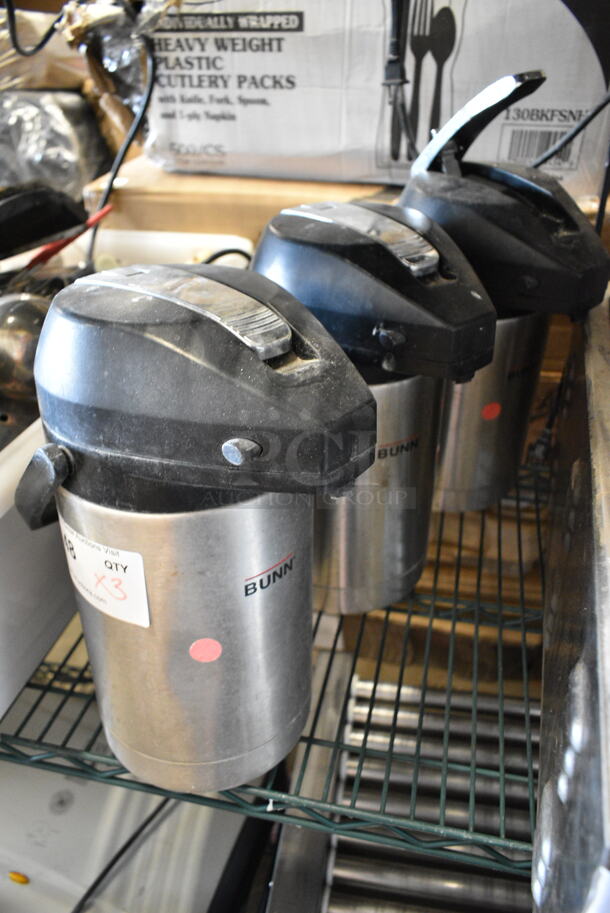 3 Bunn Stainless Steel Air Pots. 3 Times Your Bid! - Image 1 of 5