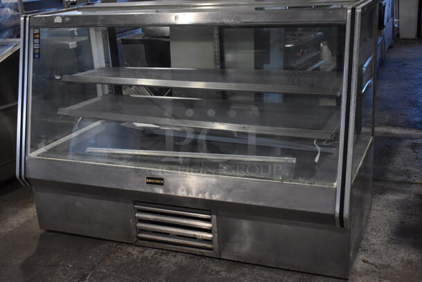 Cooltech Stainless Steel Commercial Floor Style Refrigerated Deli Display Case Merchandiser. 72x36x49.5. Tested and Working! - Image 2 of 8
