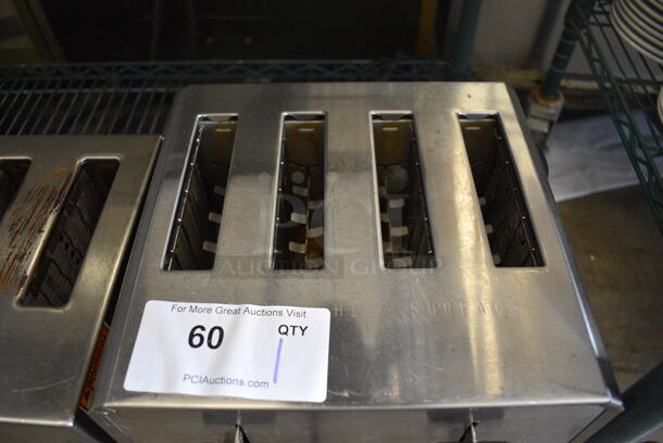 Waring Model WCT805 Stainless Steel Commercial Countertop 4 Slot Toaster. 208/240 Volts, 1 Phase. 12x10x8.5 - Image 3 of 5