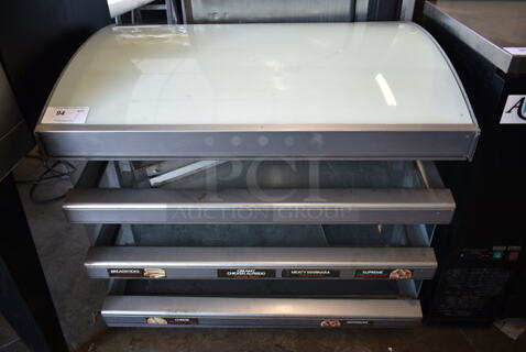 Hatco GR3SDS-39T Metal Commercial Countertop 2 Tier Warming Display Case Merchandiser. 120 Volts, 1 Phase. Tested and Working!