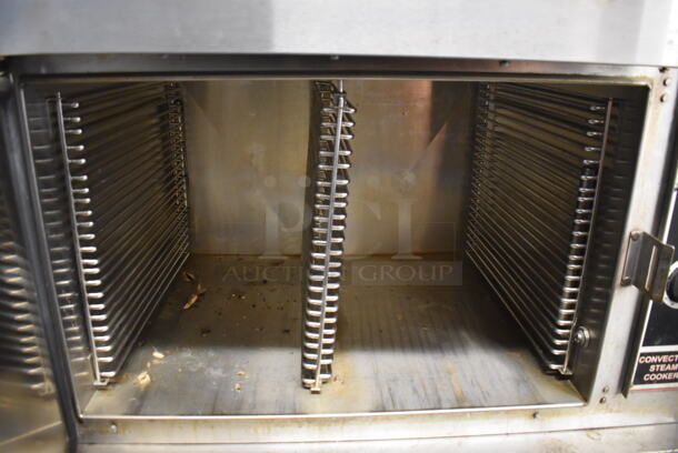 Market Forge M360300-4SP PLUS-24 Stainless Steel Commercial Natural Gas Powered Double Deck Convection Steam Cooker. 300,000 BTU. 36x29x70 - Image 6 of 8