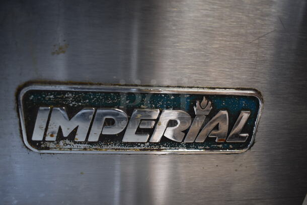 Imperial Stainless Steel Commercial Natural Gas Powered Full Size Convection Oven w/ View Through Door, Solid Door, Thermostatic Controls and Metal Oven Racks on Metal Legs. 38x40x61 - Image 7 of 8