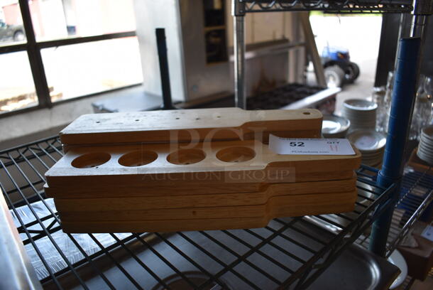 11 Wooden Beer Sampler Paddles. 14.5x3x1. 11 Times Your Bid! - Image 2 of 3
