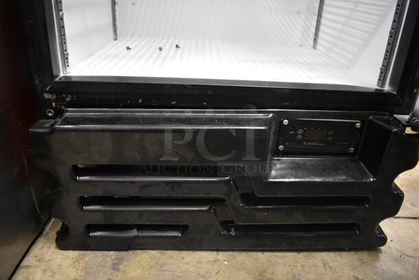 Imbera VR12 Commercial Single Door Merchandiser Cooler With Black Trim And Polycoated Shelves. 115V, 1 Phase. Tested and Powers On But Does Not Get Cold - Image 5 of 6