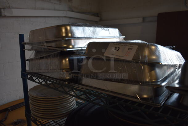 12 Stainless Steel Full Size Dome Lids. 13x21x4. 12 Times Your Bid! - Image 3 of 3