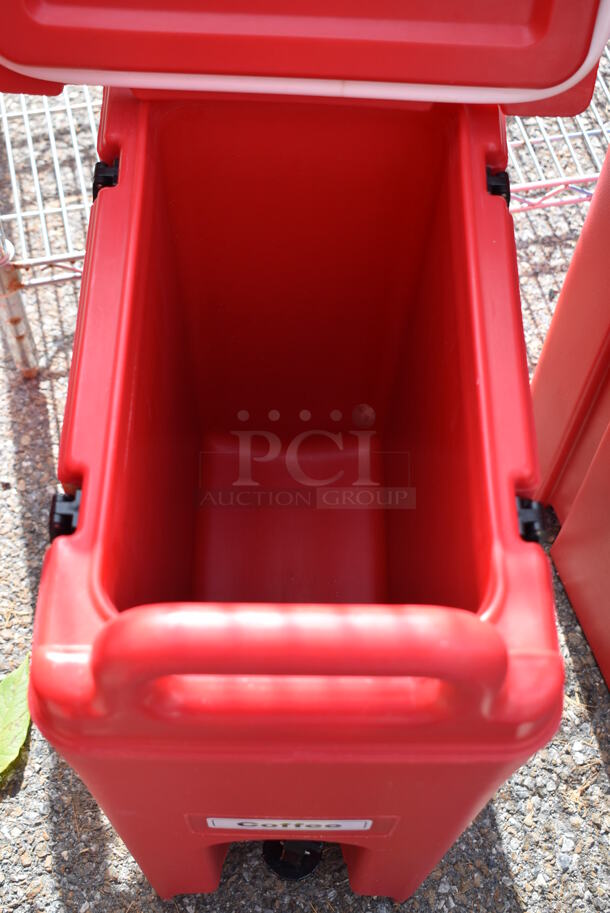 2 Cambro 500LCD Red Poly Insulated Beverage Holder Dispensers. 9x16.5x24. 2 Times Your Bid! - Image 11 of 12