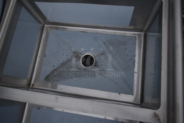 BRAND NEW SCRATCH AND DENT! Regency 600S32030230 124" 16-Gauge Stainless Steel Three Compartment Commercial Sink with 2 Drainboards - 20" x 30" x 14" Bowls - Image 8 of 9