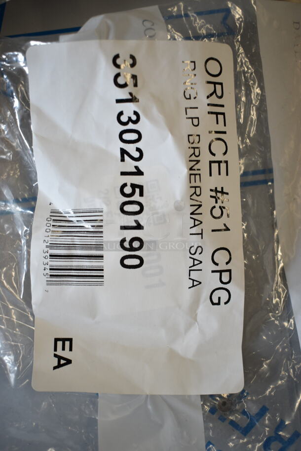 BRAND NEW SCRATCH AND DENT! Lot of M3P4 Unit, Cooking Performance Group 351302150190 #51 Burner Orifice, Cooking Performance Group 351302150189 #50 Burner Orifice, Cooking Performance Group 351302150193 #54 Griddle Orifice, Cooking Performance Group 351302130447 Liquid Propane Pilot. - Image 4 of 12