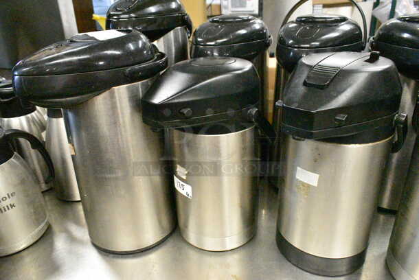 14 Stainless Steel Air Pots. Including 10x7x15. 14 Times Your Bid!  - Image 4 of 10