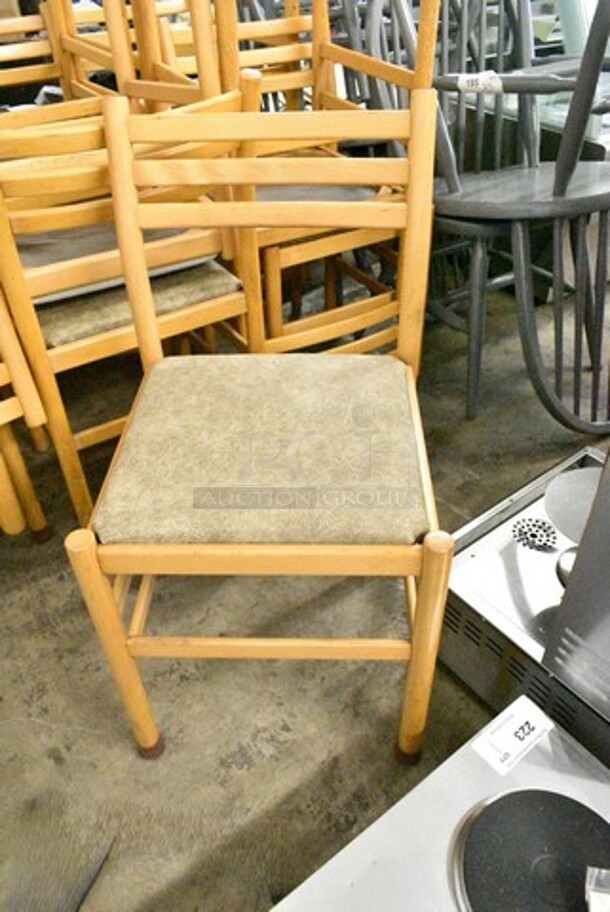 19 Wood Pattern Dining Height Chair. 19 Times Your Bid!  - Image 3 of 9