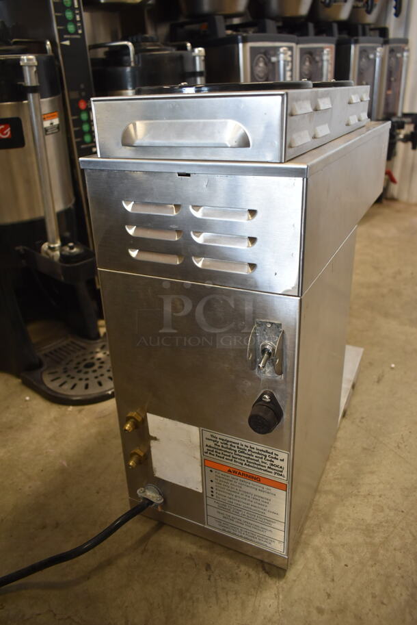 Bunn CWTF-MV Stainless Steel Commercial Countertop 3 Burner Coffee Machine w/ Hot Water Dispenser. 120 Volts, 1 Phase.  - Image 5 of 6