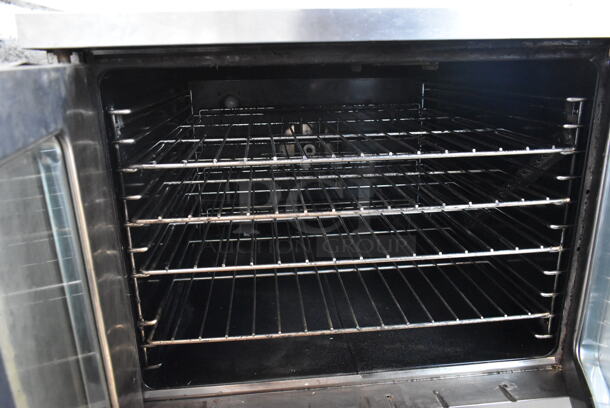 Garland SunFire Stainless Steel Commercial Countertop Natural Gas Powered Full Size Convection Oven w/ View Through Doors, Metal Oven Racks and Thermostatic Controls. - Image 5 of 7