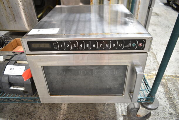 Amana HDC12A2 Stainless Steel Commercial Countertop Microwave Oven. 120 Volts, 1 Phase.  - Image 1 of 3