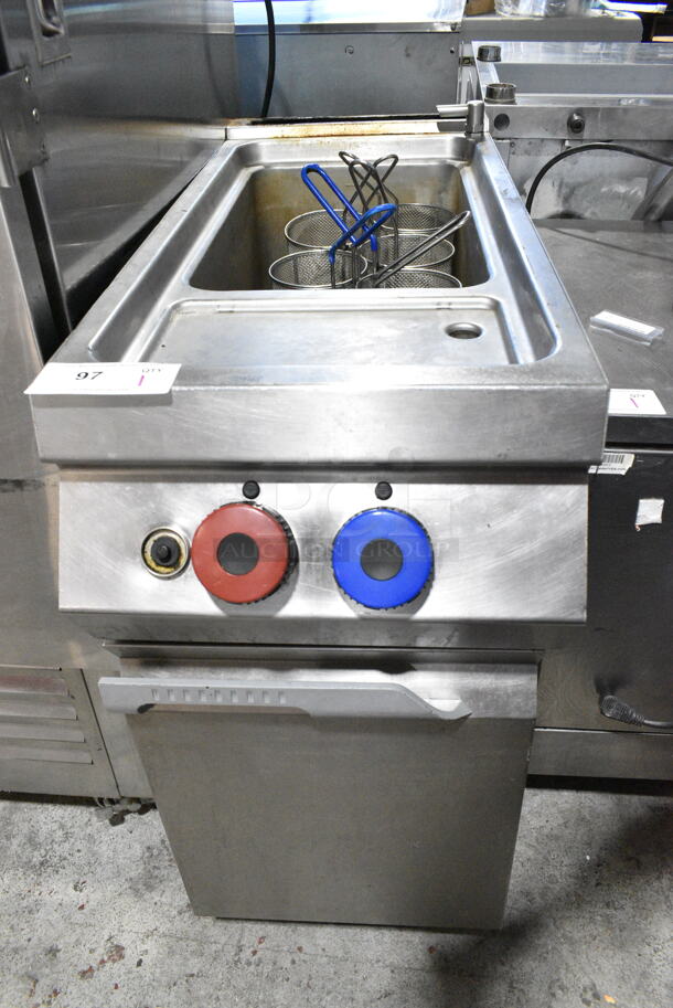 Stainless Steel Commercial Floor Style Pasta Cooker w/ 6 Baskets. - Image 1 of 8