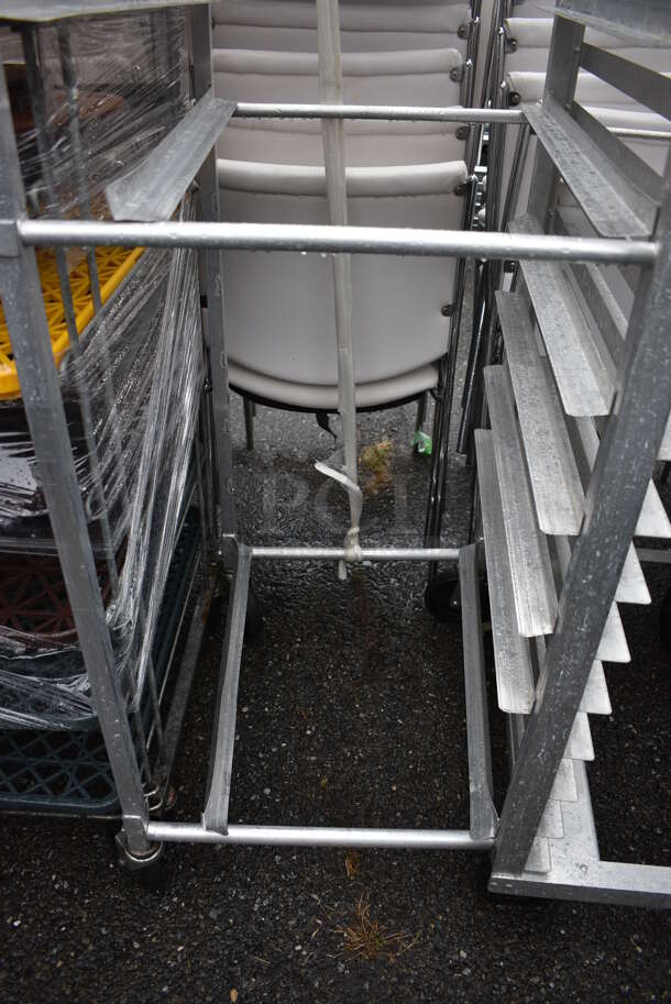 Metal Commercial Pan Transport Rack on Commercial Casters. 20.5x26x69 - Image 3 of 3