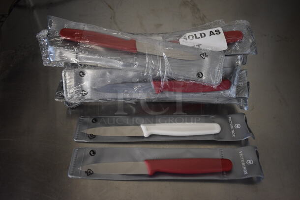 12 BRAND NEW! Victorinox Sets of 2 Stainless Steel Paring Knives. Total of 24 Knives. 7.25