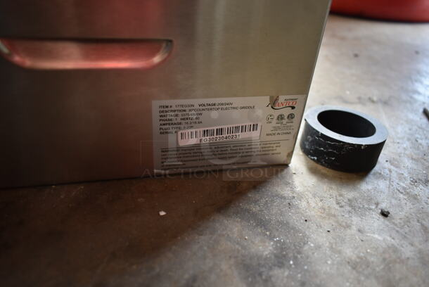 BRAND NEW SCRATCH AND DENT! 2023 Avantco 177EG24N Stainless Steel Commercial Countertop Electric Powered Flat Top Griddle. 208/240 Volts, 1 Phase. - Image 4 of 4