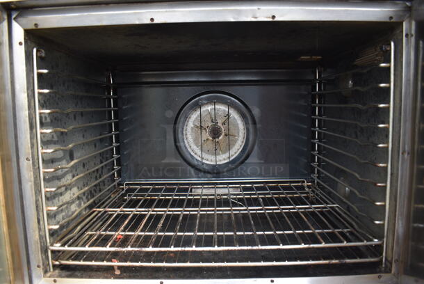 2 Hobart Stainless Steel Commercial Natural Gas Powered Full Size Convection Ovens w/ View Through Doors, Metal Oven Racks on Commercial Casters. 38x37x66. 2 Times Your Bid! - Image 4 of 7