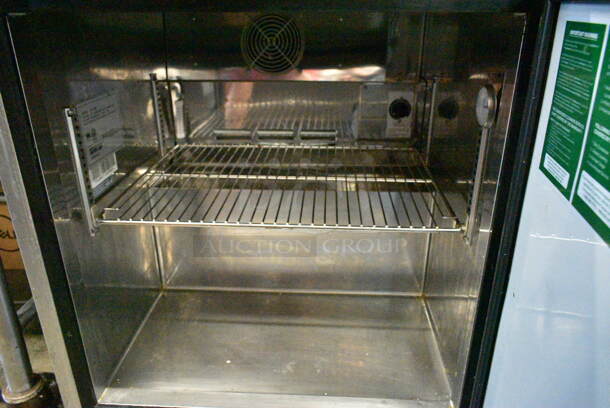 Turbo Air TUR-28SD Stainless Steel Commercial Single Door Undercounter Cooler on Commercial Casters. 115 Volts, 1 Phase. Tested and Powers On But Does Not Get Cold - Image 4 of 5