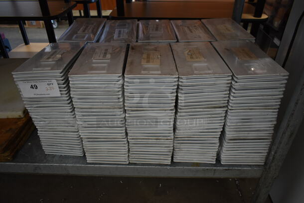 ALL ONE MONEY! Lot of 285 BRAND NEW White Ceramic Tasting 3 Section Liners. - Image 1 of 5