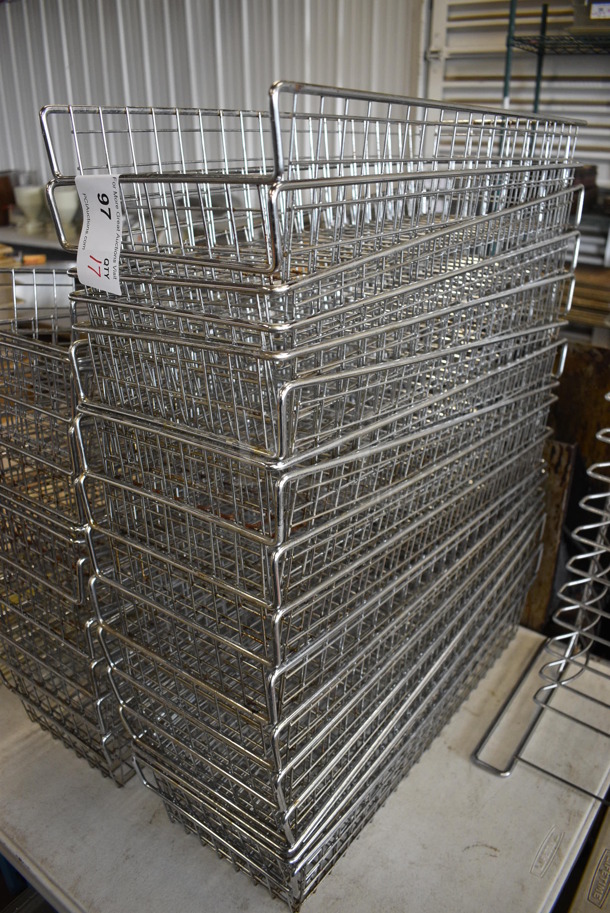 17 Metal Wire Baskets. 9x24x5. 17 Times Your Bid! - Image 3 of 3