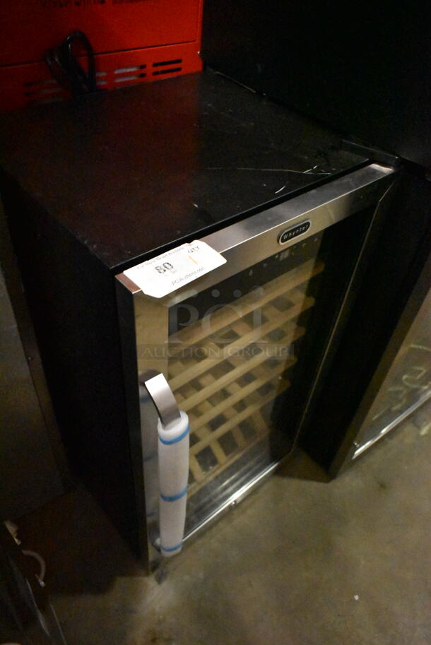 BRAND NEW SCRATCH AND DENT! Whynter FWC-341TS Metal 34 Bottle Freestanding Wine Cooler Merchandiser w/ Display Shelf and Digital Control. 115 Volts, 1 Phase. Tested and Working! - Image 3 of 6