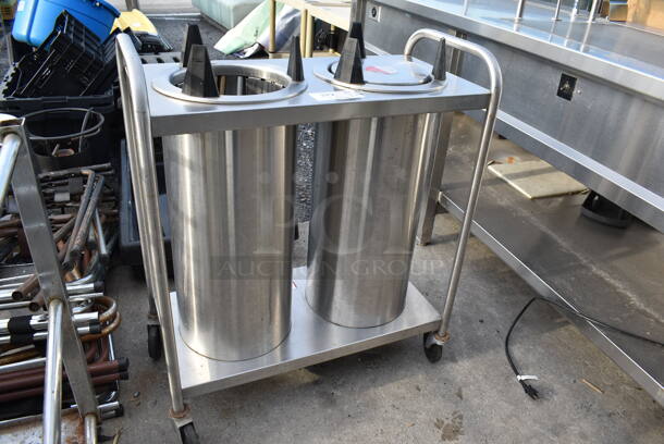 Stainless Steel 2 Well Plate Return on Commercial Casters. 30x16x36 - Image 5 of 8