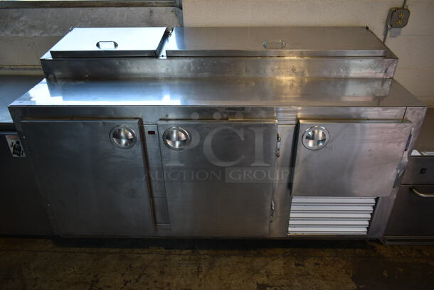SC72D Stainless Steel Commercial Pizza Prep Table. 115 Volts, 1 Phase. Tested and Powers On But Does Not Get Cold - Image 1 of 9