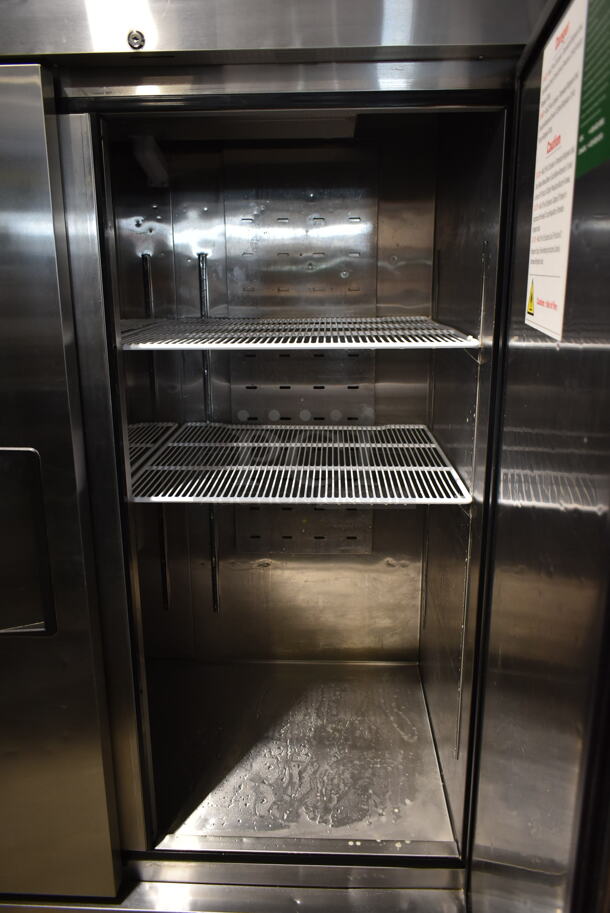 2020 Atosa MBF8503GR Stainless Steel Commercial 2 Door Reach In Freezer w/ Poly Coated Racks on Commercial Casters. 115 Volts, 1 Phase. Tested and Working! - Image 8 of 8