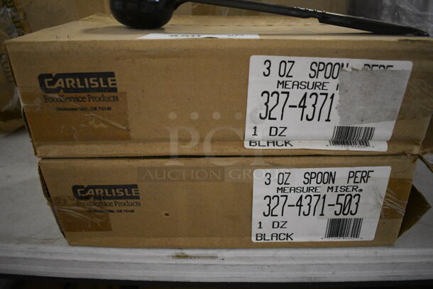 ALL ONE MONEY! Lot of 16 Black Poly Straining Spoodles. 12.5" - Image 3 of 3