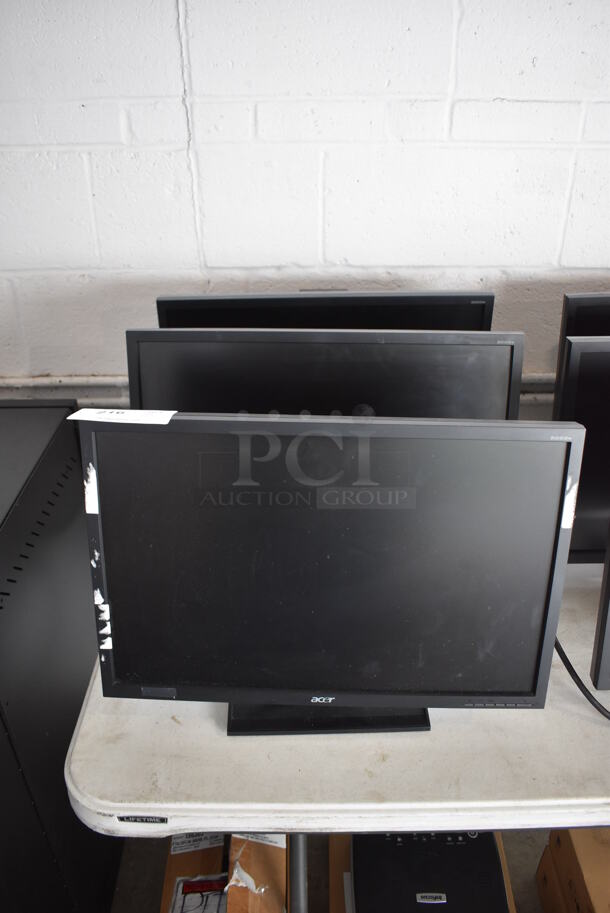 3 Acer B223W B 22" Computer Monitors. 100-240 Volts, 1 Phase. 3 Times Your Bid! - Image 1 of 8