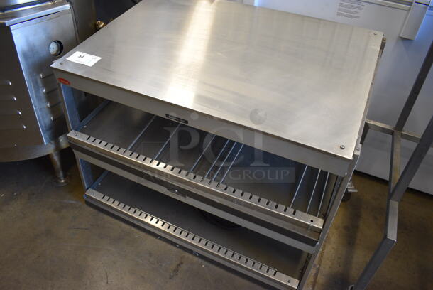 Hatco Stainless Steel Commercial Countertop 2 Tier Warming Display Case Merchandiser. 36x24x29. Tested and Working! - Image 3 of 6