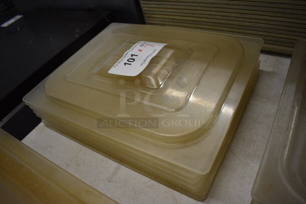 ALL ONE MONEY! Lot of 7 Clear Poly 1/2 Size Drop In Bin Lids! - Image 2 of 2