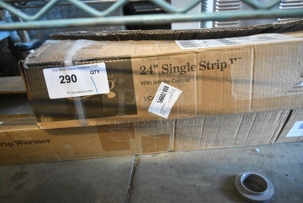 BRAND NEW IN BOX! Avantco 177SW24INCPA 24" Strip Warmer with Adjustable Infinite Controls and Cord. 120 Volts, 1 Phase.  - Image 2 of 3