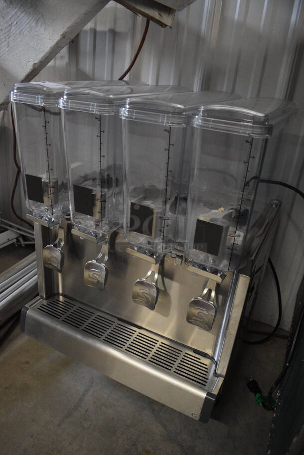 2018 Crathco Model CS-4E/2D/3D-16 Stainless Steel Commercial Countertop 4 Hopper Refrigerated Drink Machine. 120 Volts, 1 Phase. 21x18x28. Tested and Working! - Image 5 of 5