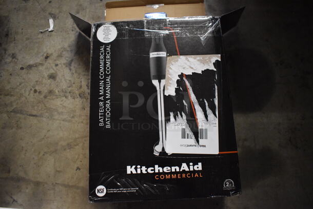 LIKE NEW! KitchenAid KHBC308OB Metal Commercial 300 Series 8" Two-Speed Immersion Blender. Unit Has Only Been Used a Few Times! 120 Volts, 1 Phase. Tested and Working!  - Image 5 of 7