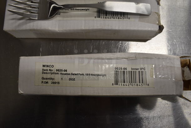 60 BRAND NEW IN BOX! Winco  0025-06 Stainless Steel Houston Salad Forks. 6". 60 Times Your Bid! - Image 3 of 3