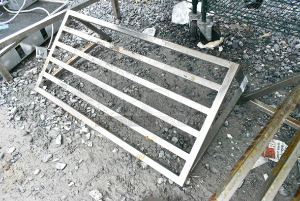 2 Metal Dunnage Style Wall Mount Shelf. 36x18x14.5, 24x18x14.5. 2 Times Your Bid! - Image 4 of 5
