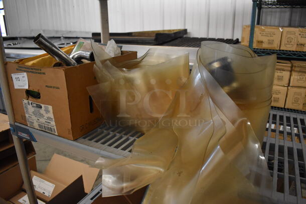 ALL ONE MONEY! Tier Lot of Various Items Including Poly Strips and Metal Pipes - Image 2 of 4