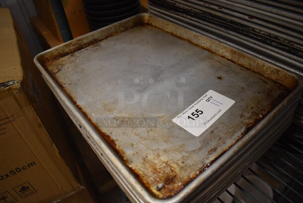 11 Metal Half Size Baking Pans. 13x18x1. 11 Times Your Bid! - Image 3 of 3