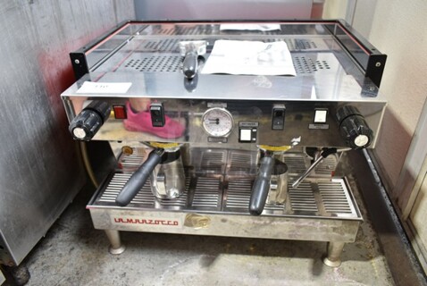2017 La Marzocco LINEA 2EE Stainless Steel Commercial Countertop 2 Group Espresso Machine w/ 2 Portafilters and Steam Wand. 208-240 Volts. 